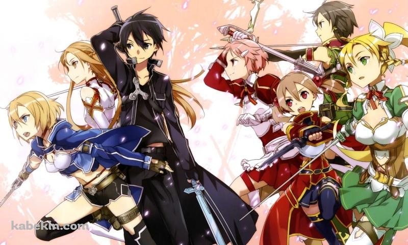 ソードアート・オンライン キリト アスナ シノン シリカの壁紙(800px x 480px) 高画質 PC・デスクトップ用