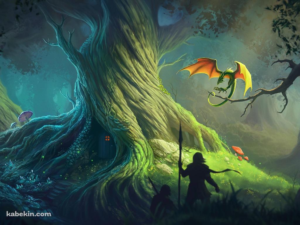 ドラゴン襲来の壁紙(1024px x 768px) 高画質 PC・デスクトップ用