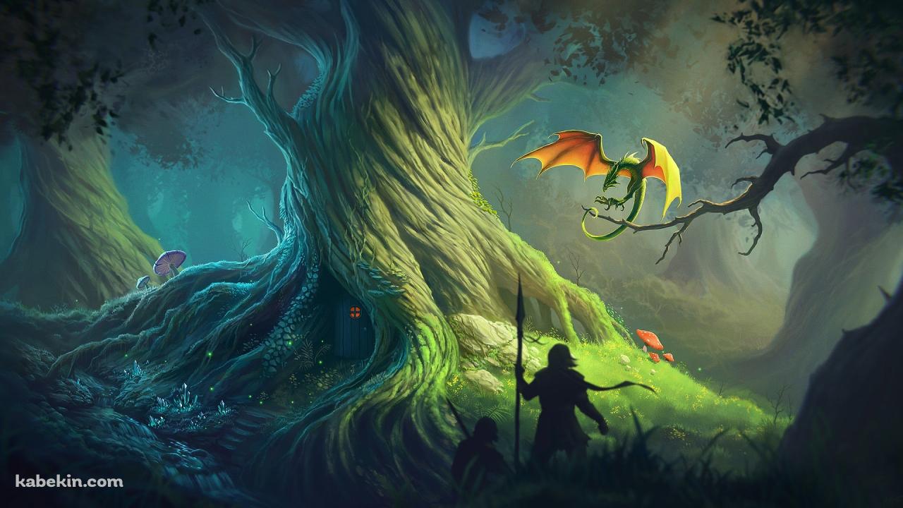 ドラゴン襲来の壁紙(1280px x 720px) 高画質 PC・デスクトップ用
