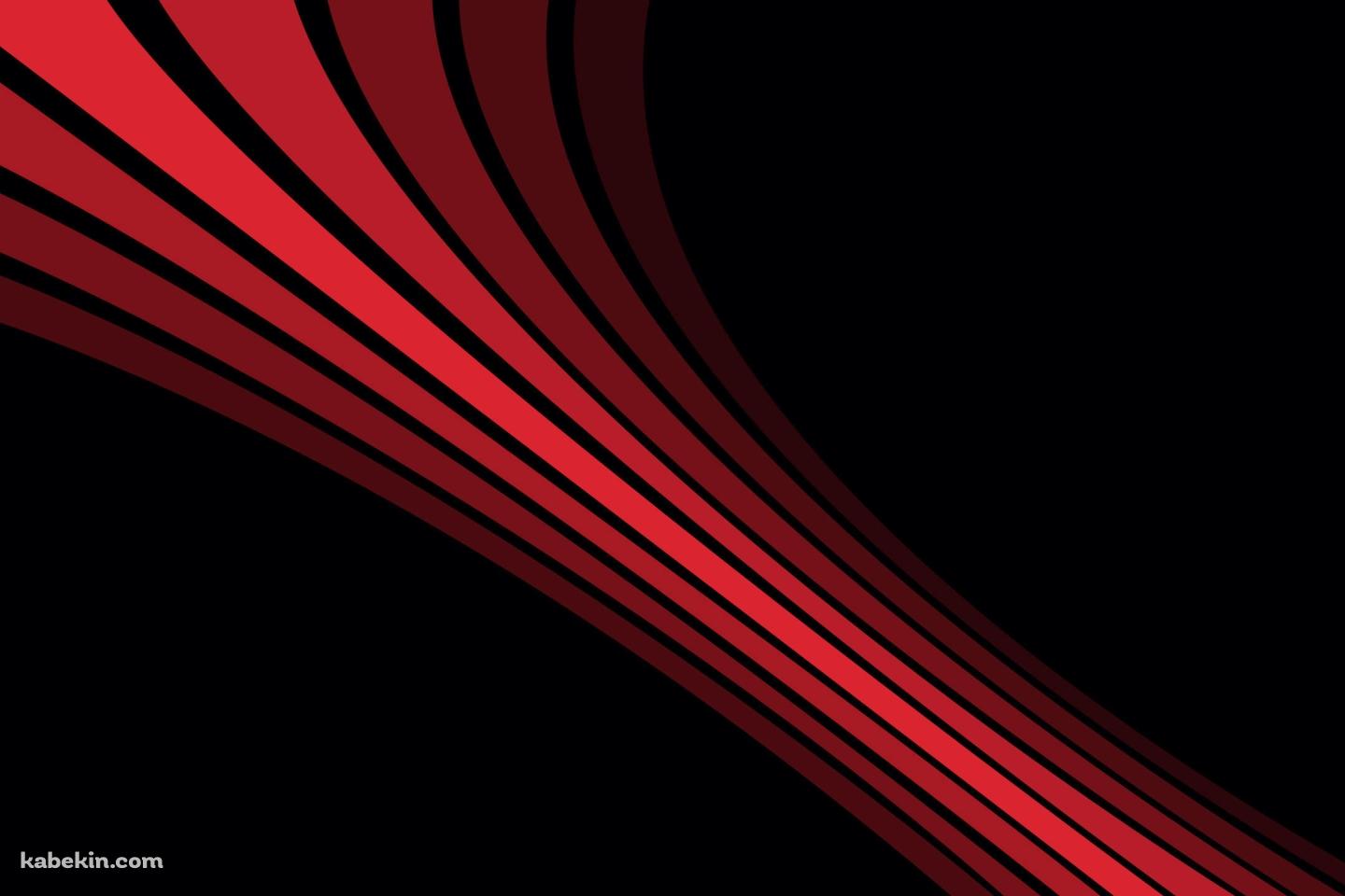黒地 赤いラインの壁紙(1440px x 960px) 高画質 PC・デスクトップ用
