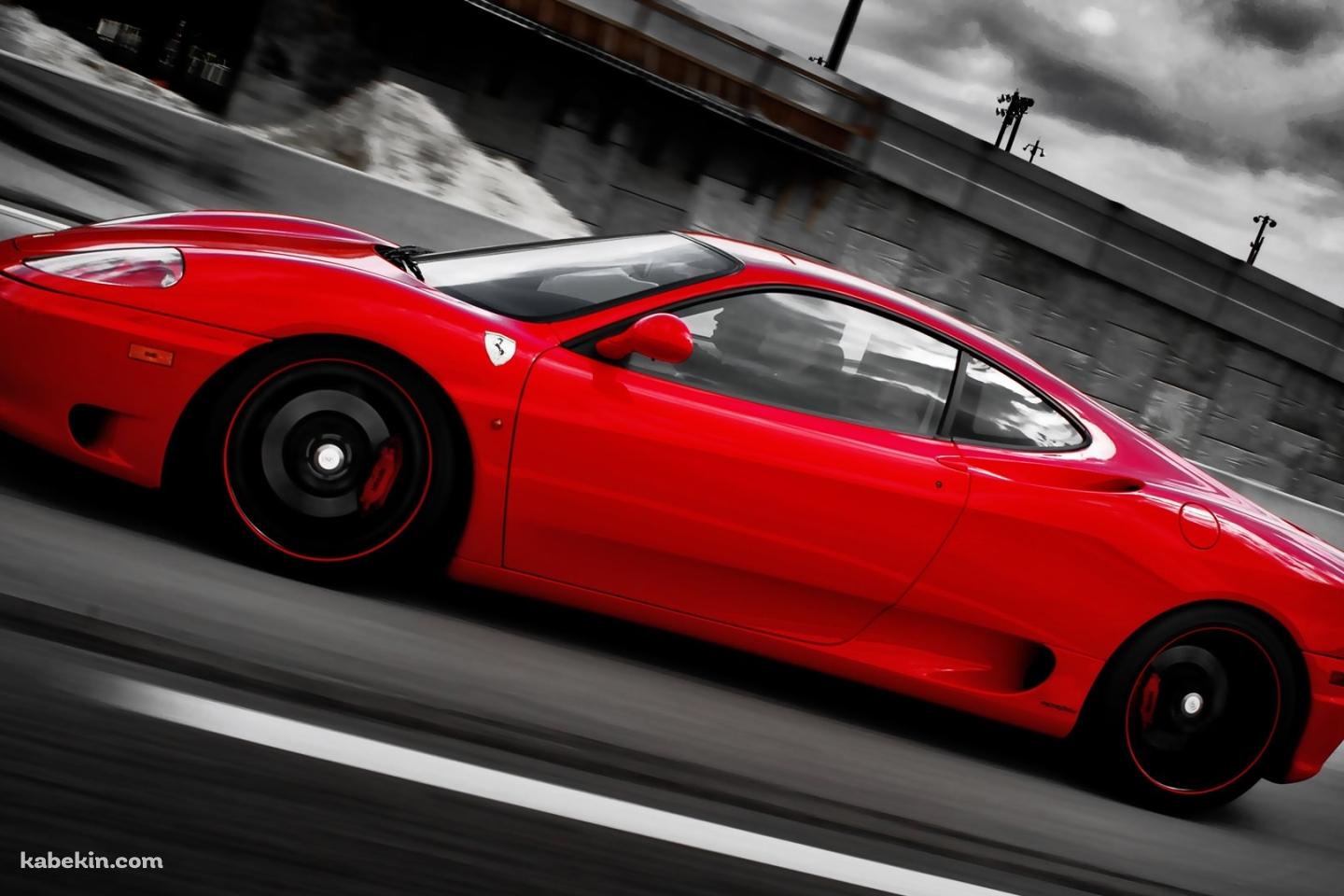 走行するフェラーリの壁紙(1440px x 960px) 高画質 PC・デスクトップ用