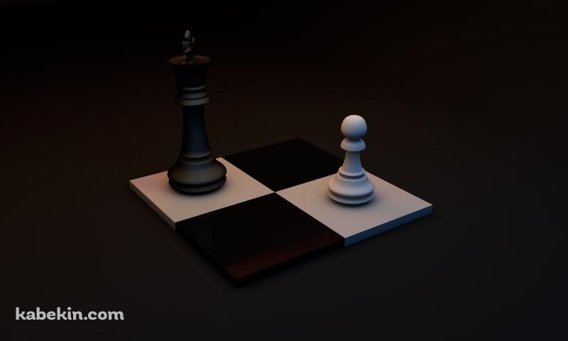 チェス 黒と白の駒の壁紙(800px x 480px) 高画質 PC・デスクトップ用