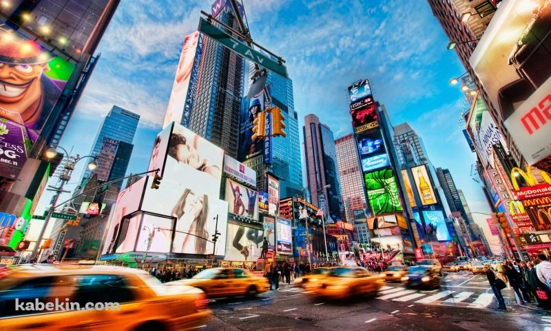ニューヨーク タイムズスクウェアの壁紙(800px x 480px) 高画質 PC・デスクトップ用