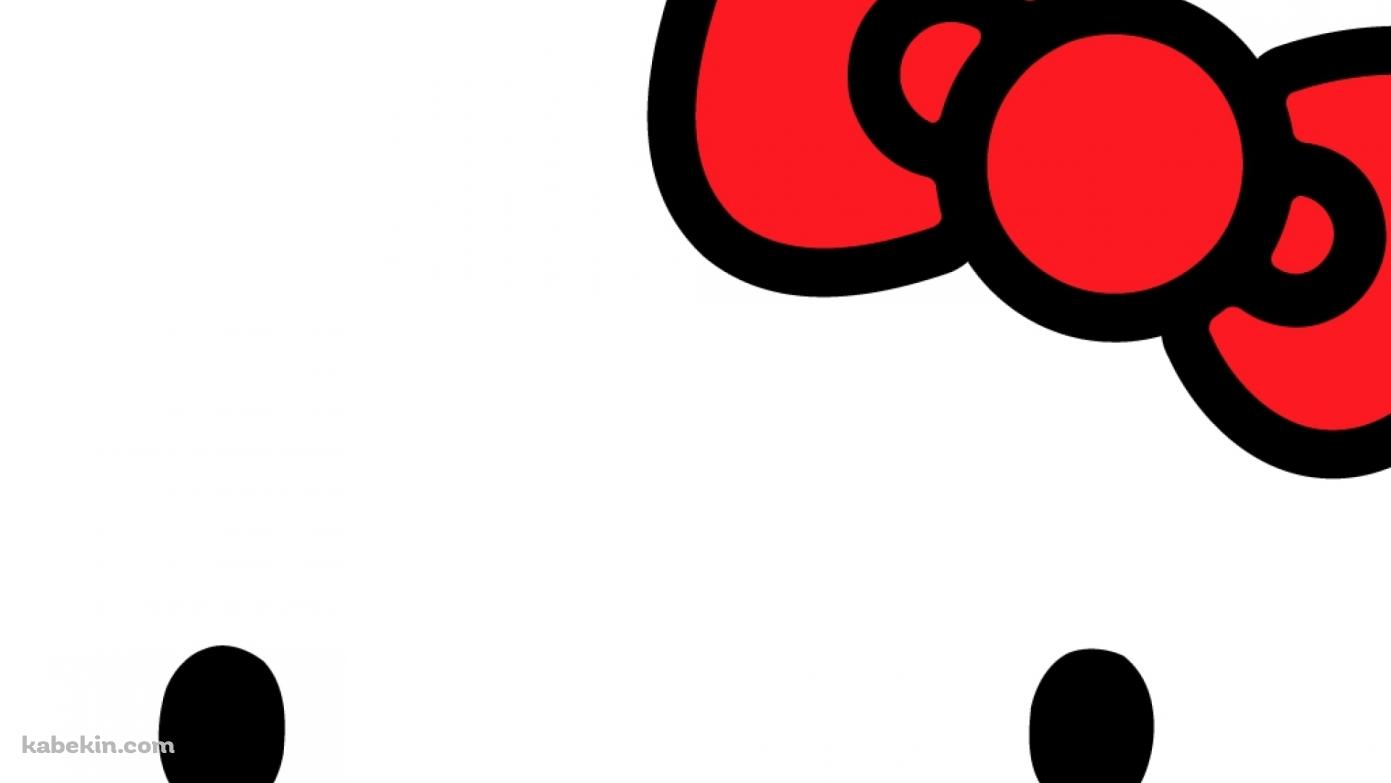 キティちゃんの顔の壁紙(1391px x 783px) 高画質 PC・デスクトップ用