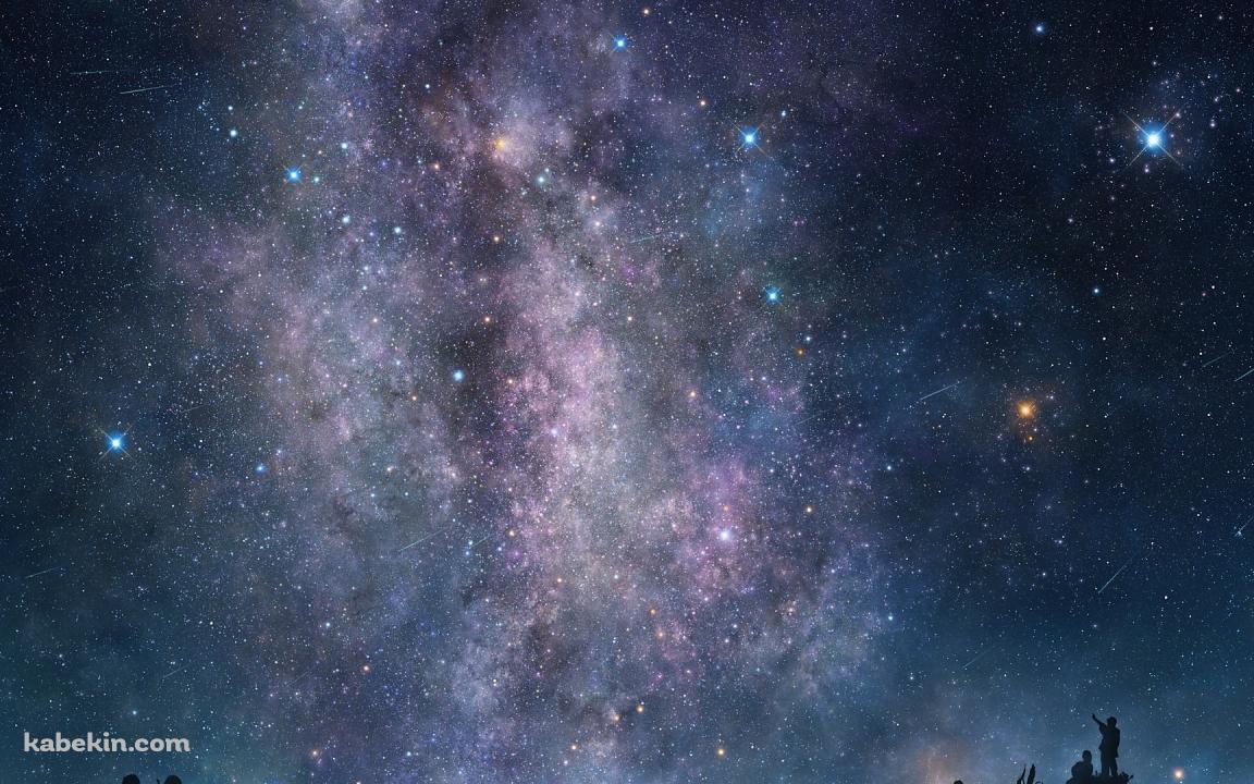流れ星 観察の壁紙(1152px x 720px) 高画質 PC・デスクトップ用