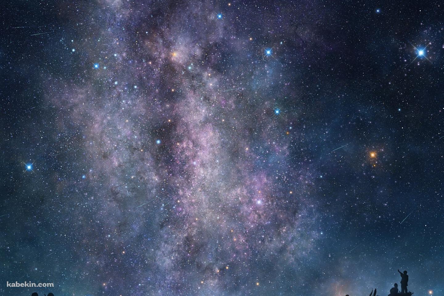 流れ星 観察の壁紙(1440px x 960px) 高画質 PC・デスクトップ用