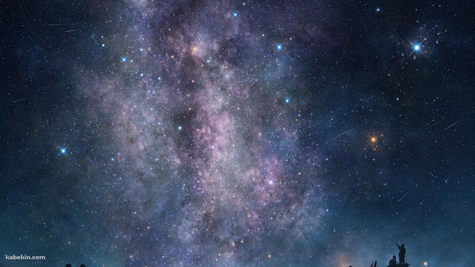 流れ星 観察の壁紙(1829px x 1029px) 高画質 PC・デスクトップ用