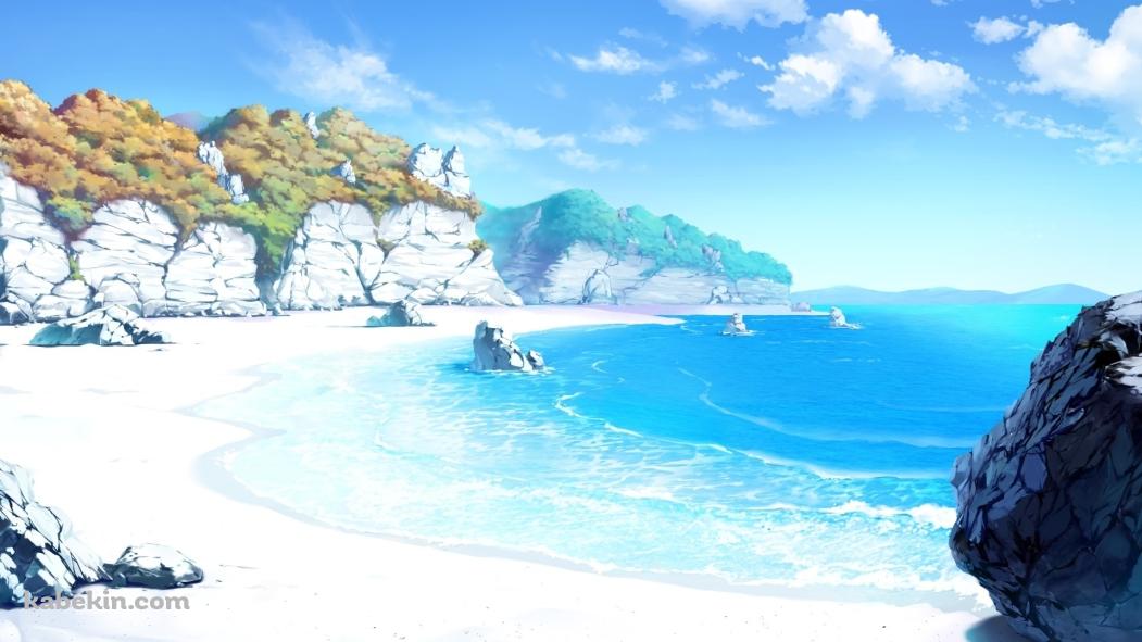 SUMMER 湾 静寂 夏 入り江の壁紙(1051px x 591px) 高画質 PC・デスクトップ用