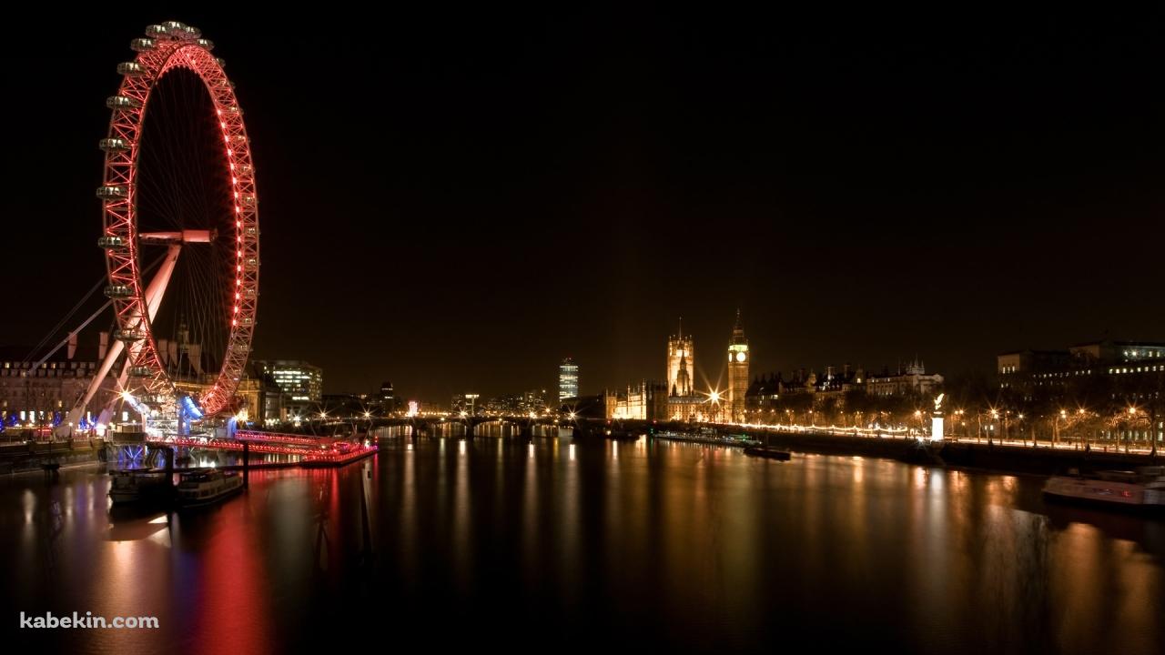 ロンドンの夜景の壁紙(1280px x 720px) 高画質 PC・デスクトップ用