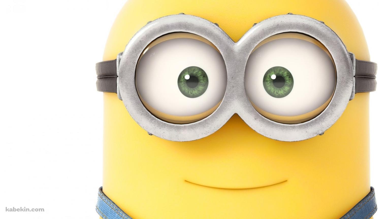 minion 顔のアップ ミニオンの壁紙(1536px x 864px) 高画質 PC・デスクトップ用