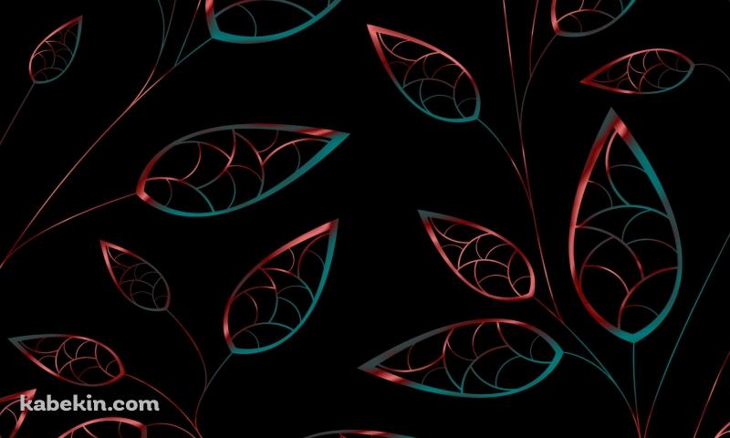 葉のアート 黒の壁紙(800px x 480px) 高画質 PC・デスクトップ用