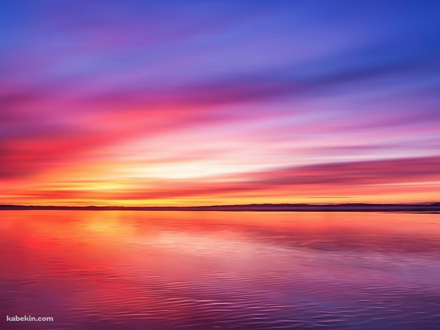 赤く染まる海の壁紙(1440px x 1080px) 高画質 PC・デスクトップ用