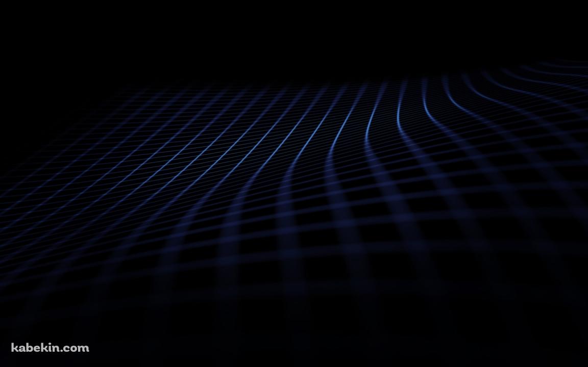 青いグリッド 黒い背景の壁紙(1152px x 720px) 高画質 PC・デスクトップ用