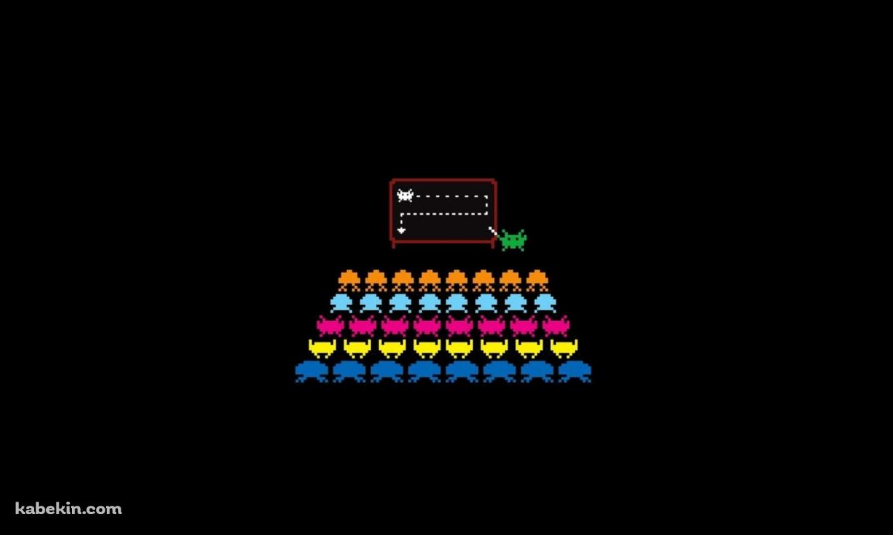 インベーダーゲーム レトロゲームの壁紙(1280px x 768px) 高画質 PC・デスクトップ用
