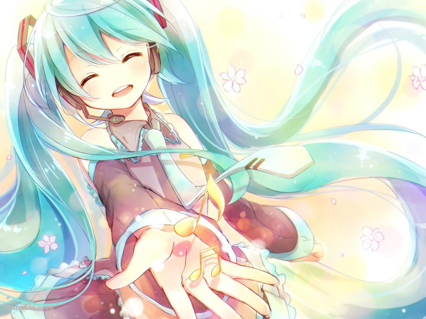 パステル調 ボカロ 初音ミクの壁紙(1400px x 1050px) 高画質 PC・デスクトップ用