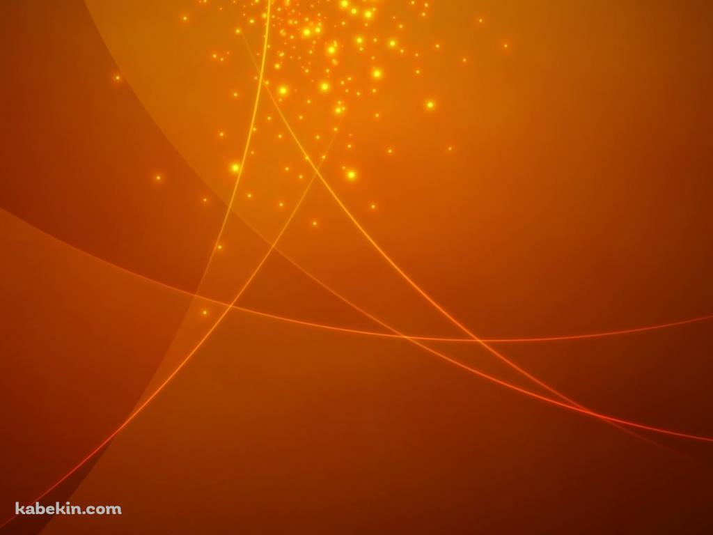 オレンジのパーティクルの壁紙(1024px x 768px) 高画質 PC・デスクトップ用