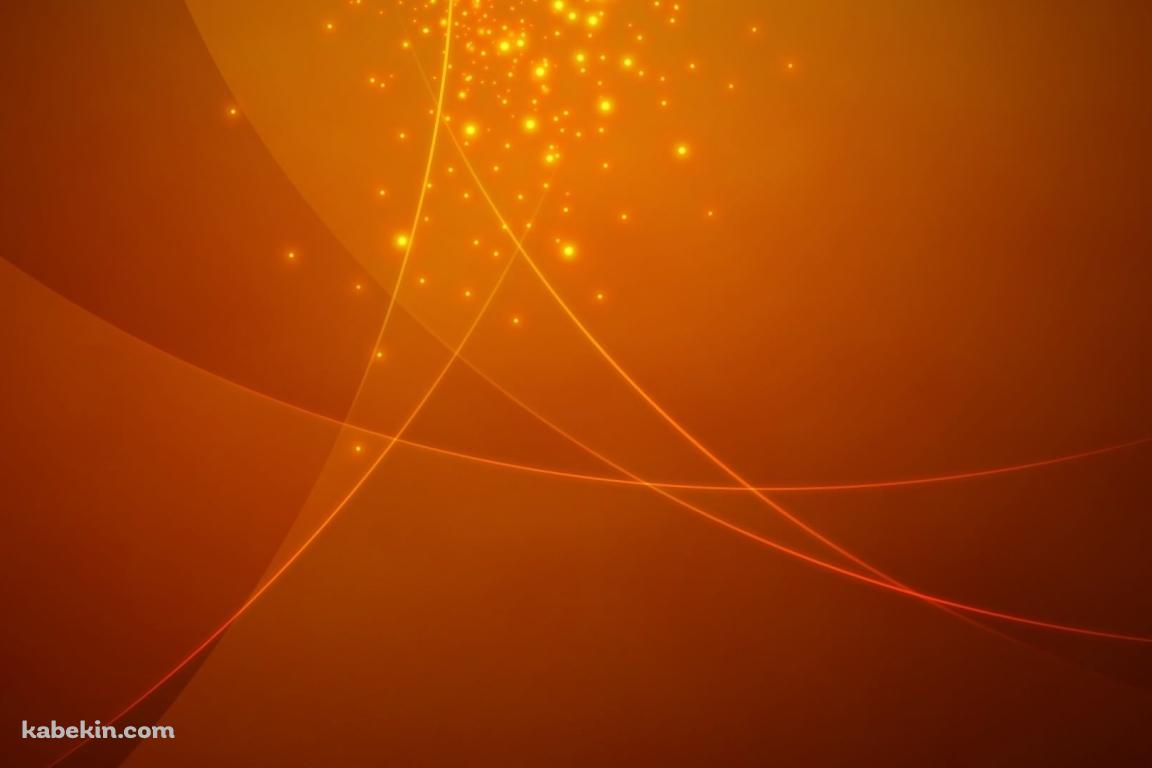 オレンジのパーティクルの壁紙(1152px x 768px) 高画質 PC・デスクトップ用