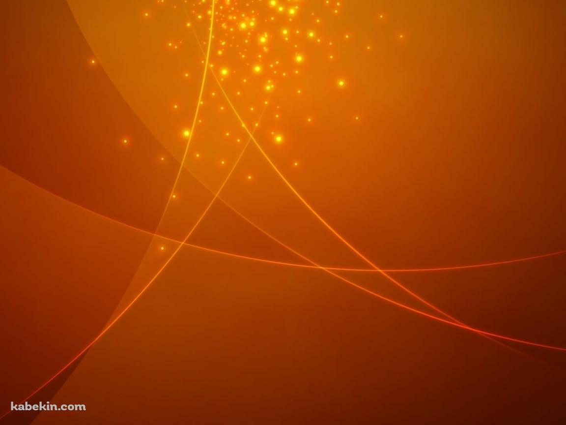 オレンジのパーティクルの壁紙(1152px x 864px) 高画質 PC・デスクトップ用