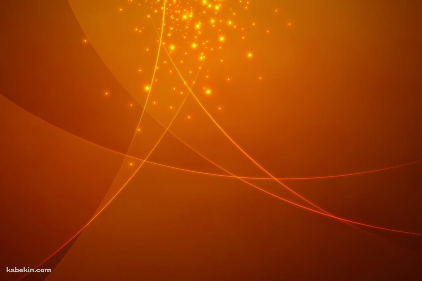 オレンジのパーティクルの壁紙(1440px x 960px) 高画質 PC・デスクトップ用