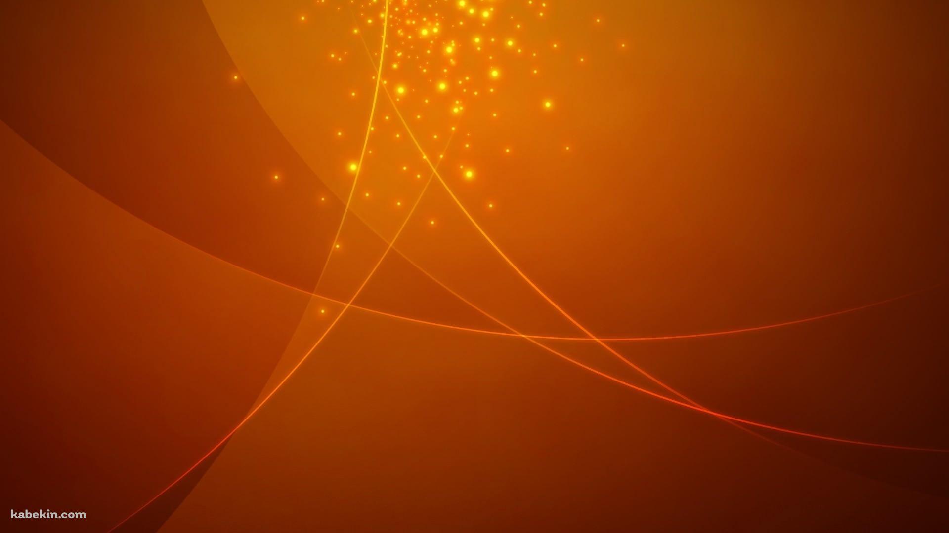 オレンジのパーティクルの壁紙(1920px x 1080px) 高画質 PC・デスクトップ用