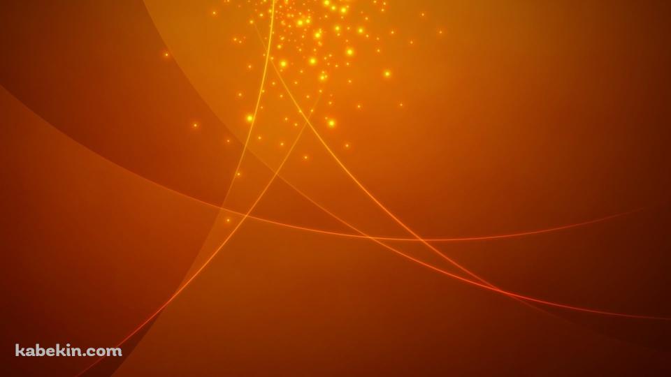 オレンジのパーティクルの壁紙(960px x 540px) 高画質 PC・デスクトップ用