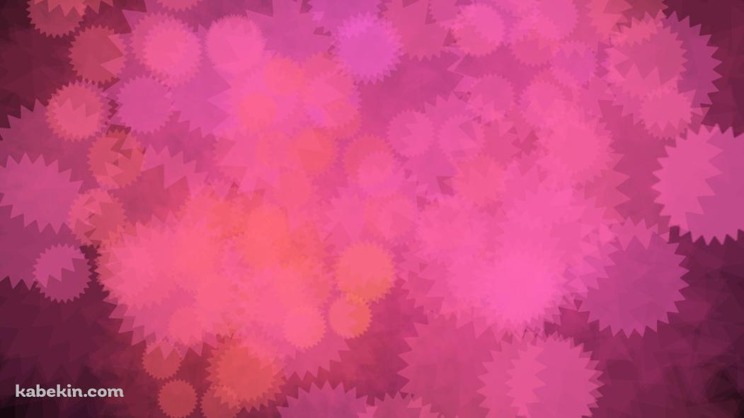 ギザギザのピンクのパターンの壁紙(1051px x 591px) 高画質 PC・デスクトップ用