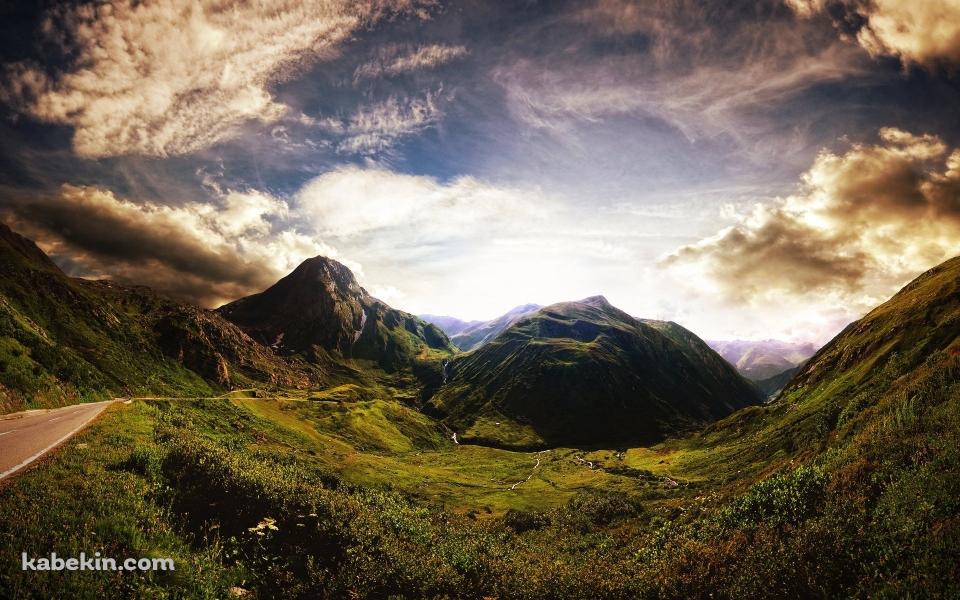荘厳な山の壁紙(960px x 600px) 高画質 PC・デスクトップ用