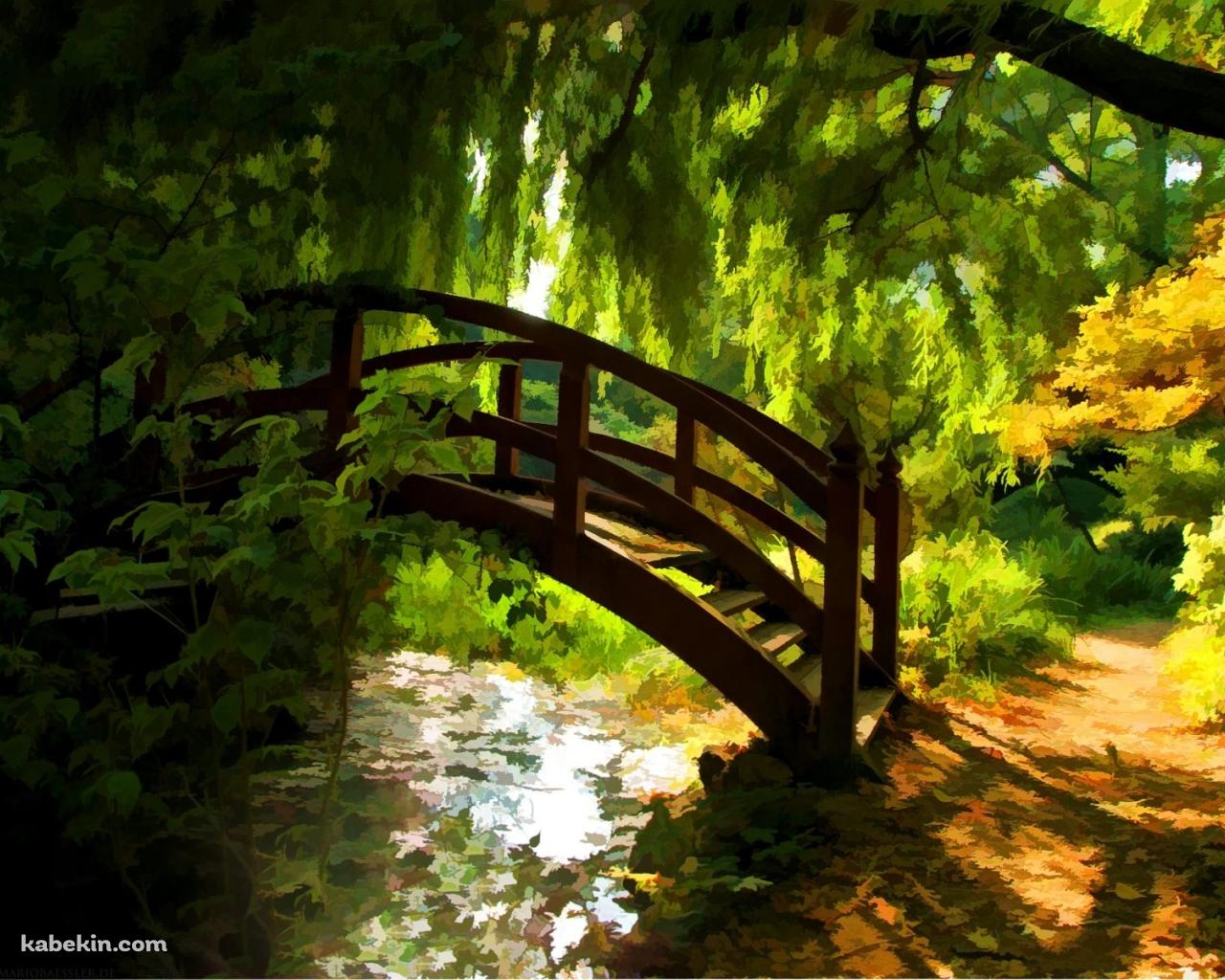 山中の架け橋の壁紙(1280px x 1024px) 高画質 PC・デスクトップ用