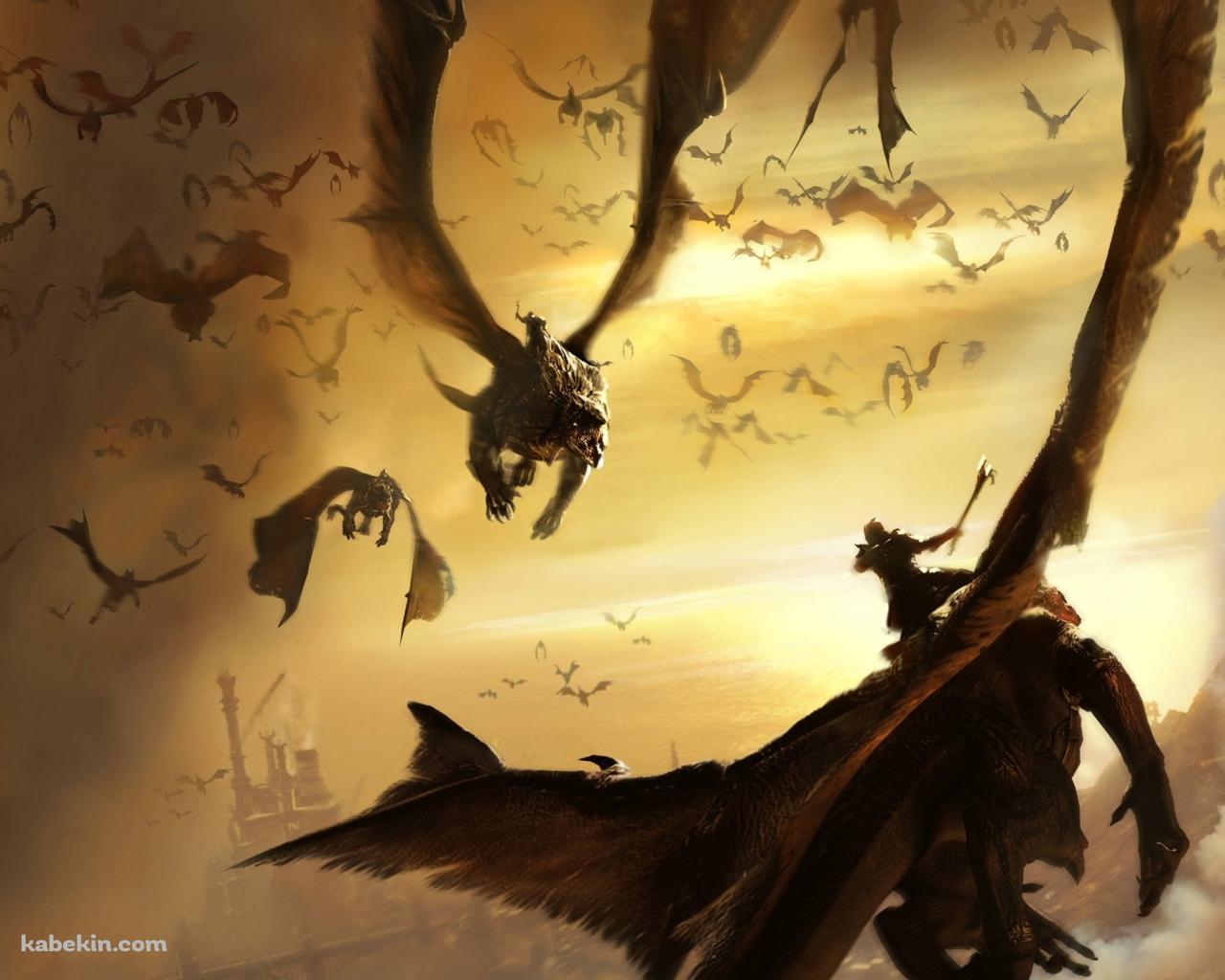 ドラゴンの群れの壁紙(1280px x 1024px) 高画質 PC・デスクトップ用
