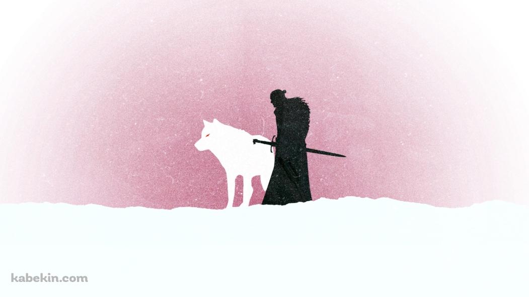 ダイアウルフ ゲームオブスローンズ ジョン・スノーの壁紙(1051px x 591px) 高画質 PC・デスクトップ用