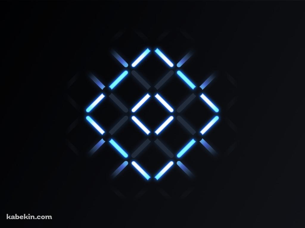 青い蛍光灯の光の壁紙(1024px x 768px) 高画質 PC・デスクトップ用