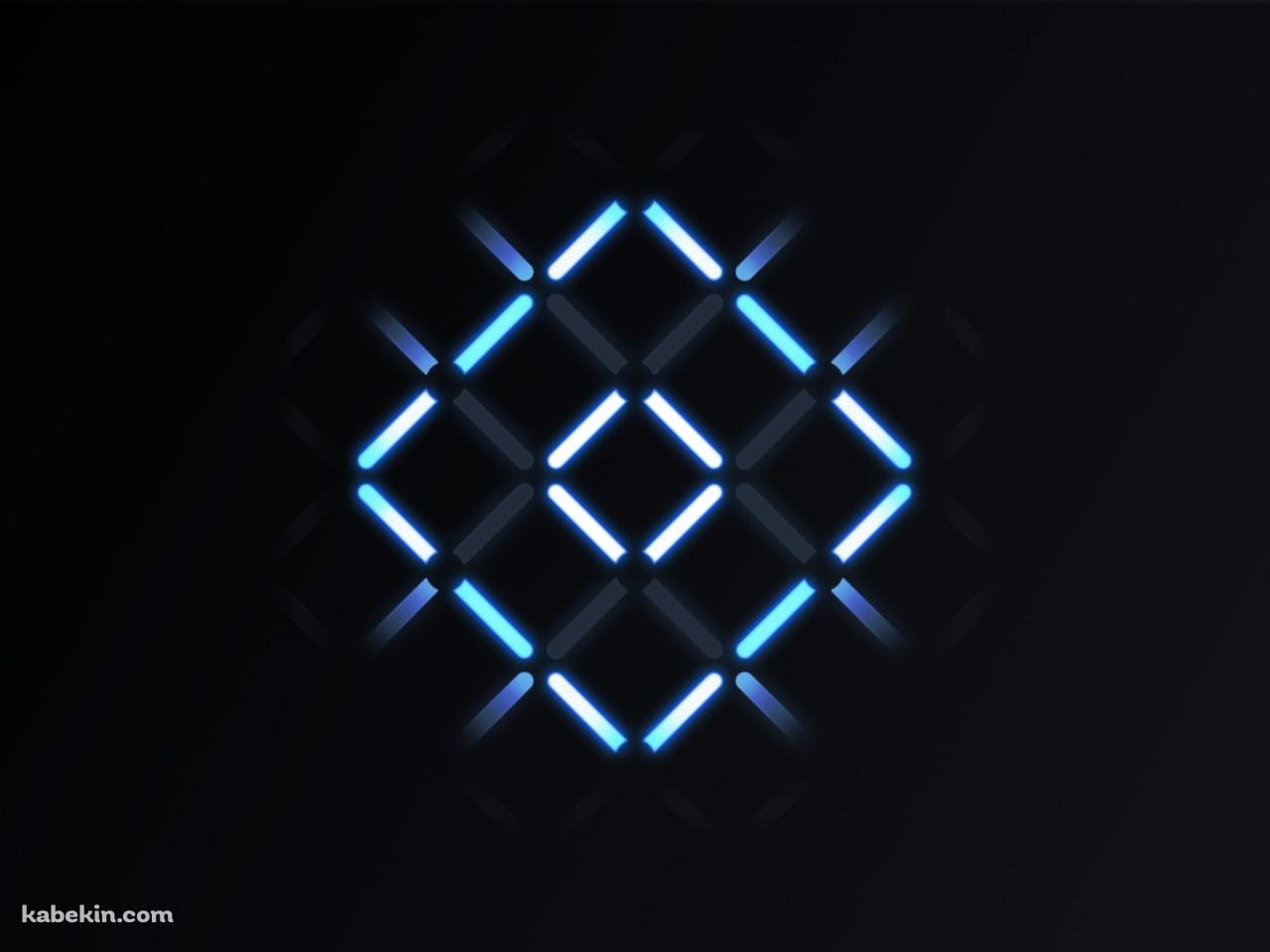 青い蛍光灯の光の壁紙(1280px x 960px) 高画質 PC・デスクトップ用