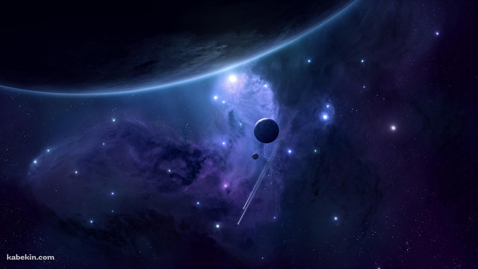 惑星群の壁紙(1536px x 864px) 高画質 PC・デスクトップ用