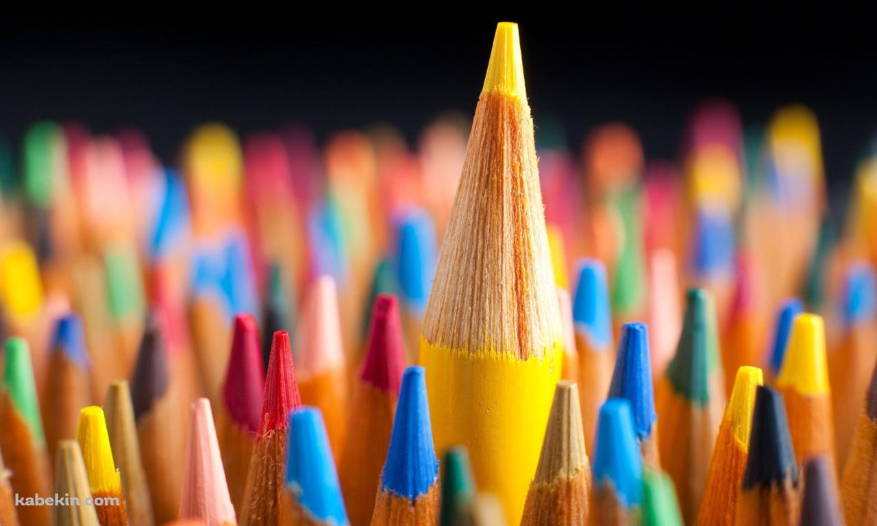 カラフルな色鉛筆の壁紙(1280px x 768px) 高画質 PC・デスクトップ用