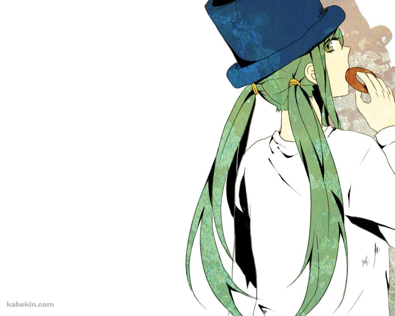 ハットを被った初音ミクの壁紙(1280px x 1024px) 高画質 PC・デスクトップ用