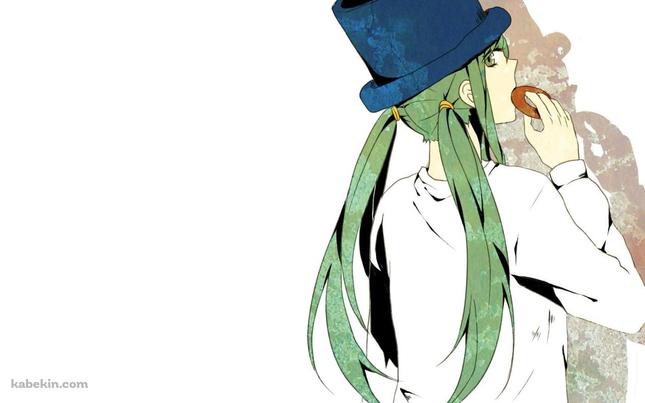 ハットを被った初音ミクの壁紙(1280px x 800px) 高画質 PC・デスクトップ用