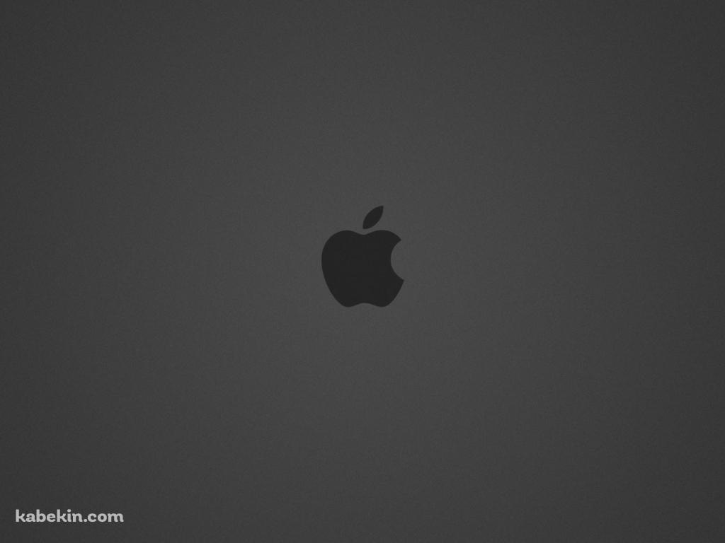 カーボングレー Apple ロゴの壁紙(1024px x 768px) 高画質 PC・デスクトップ用