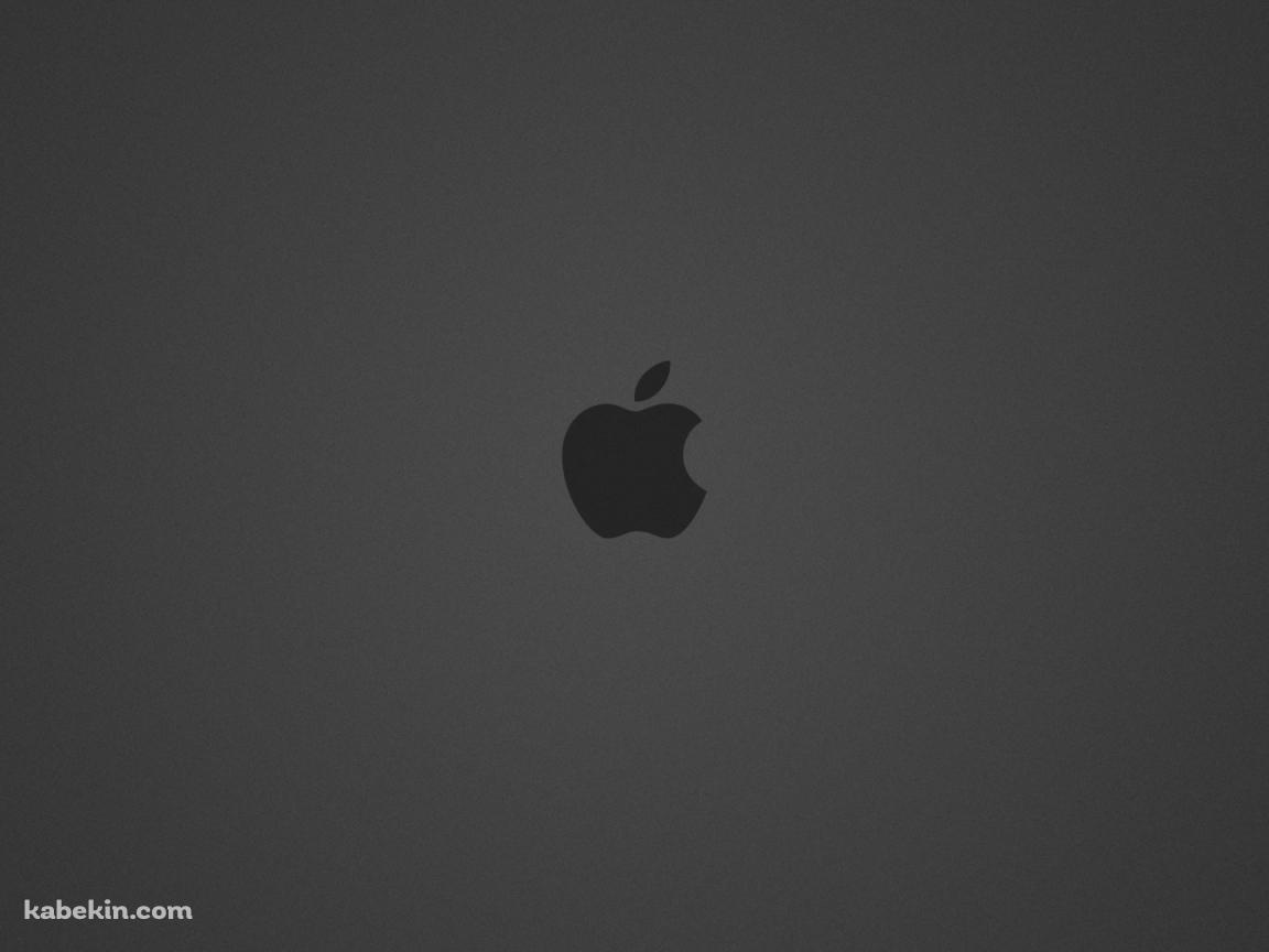 カーボングレー Apple ロゴの壁紙(1152px x 864px) 高画質 PC・デスクトップ用