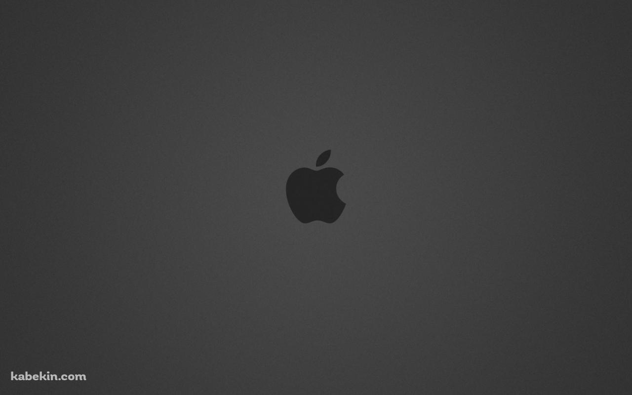 カーボングレー Apple ロゴの壁紙(1280px x 800px) 高画質 PC・デスクトップ用