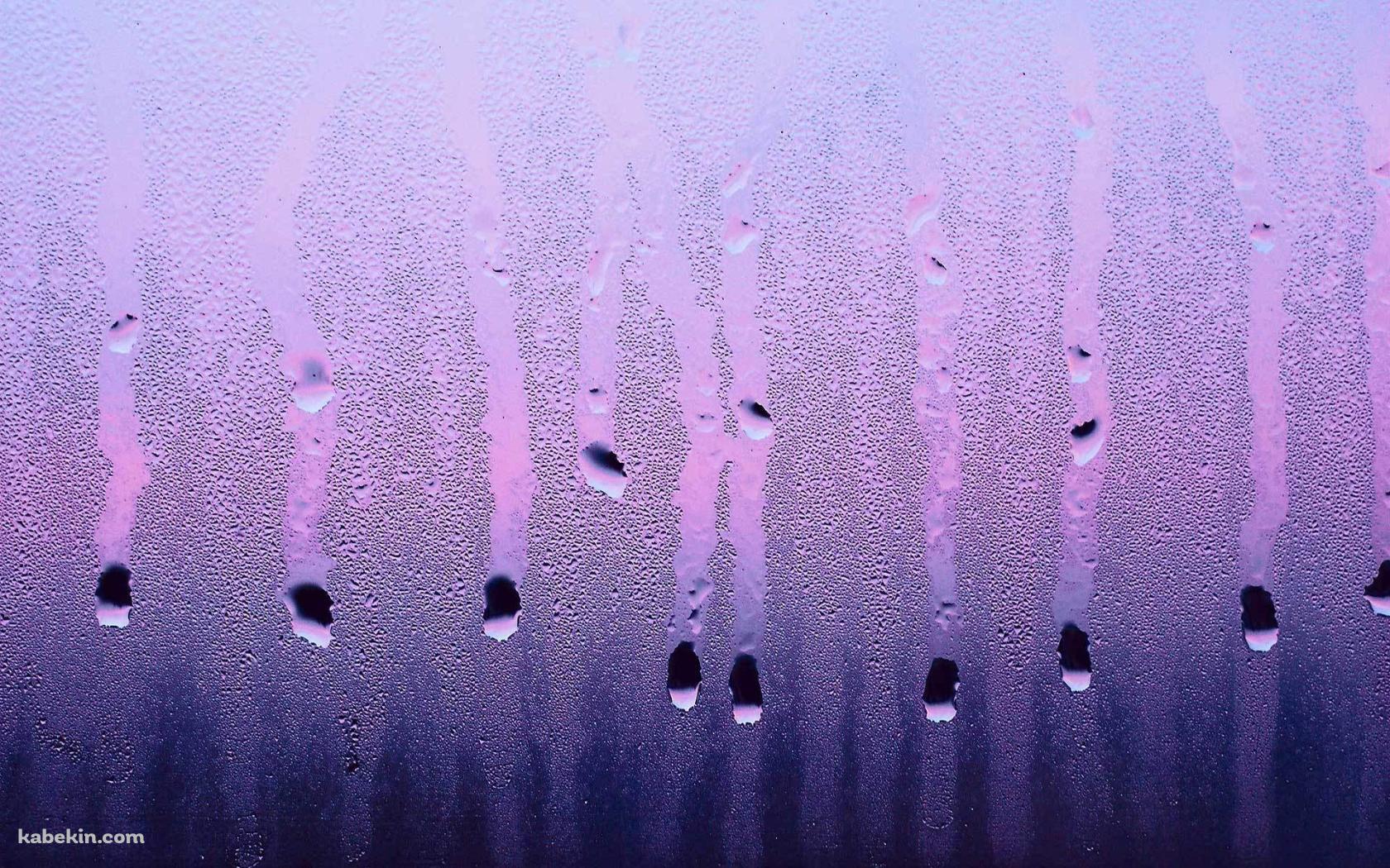 水滴のついた紫のガラスの壁紙(1680px x 1050px) 高画質 PC・デスクトップ用