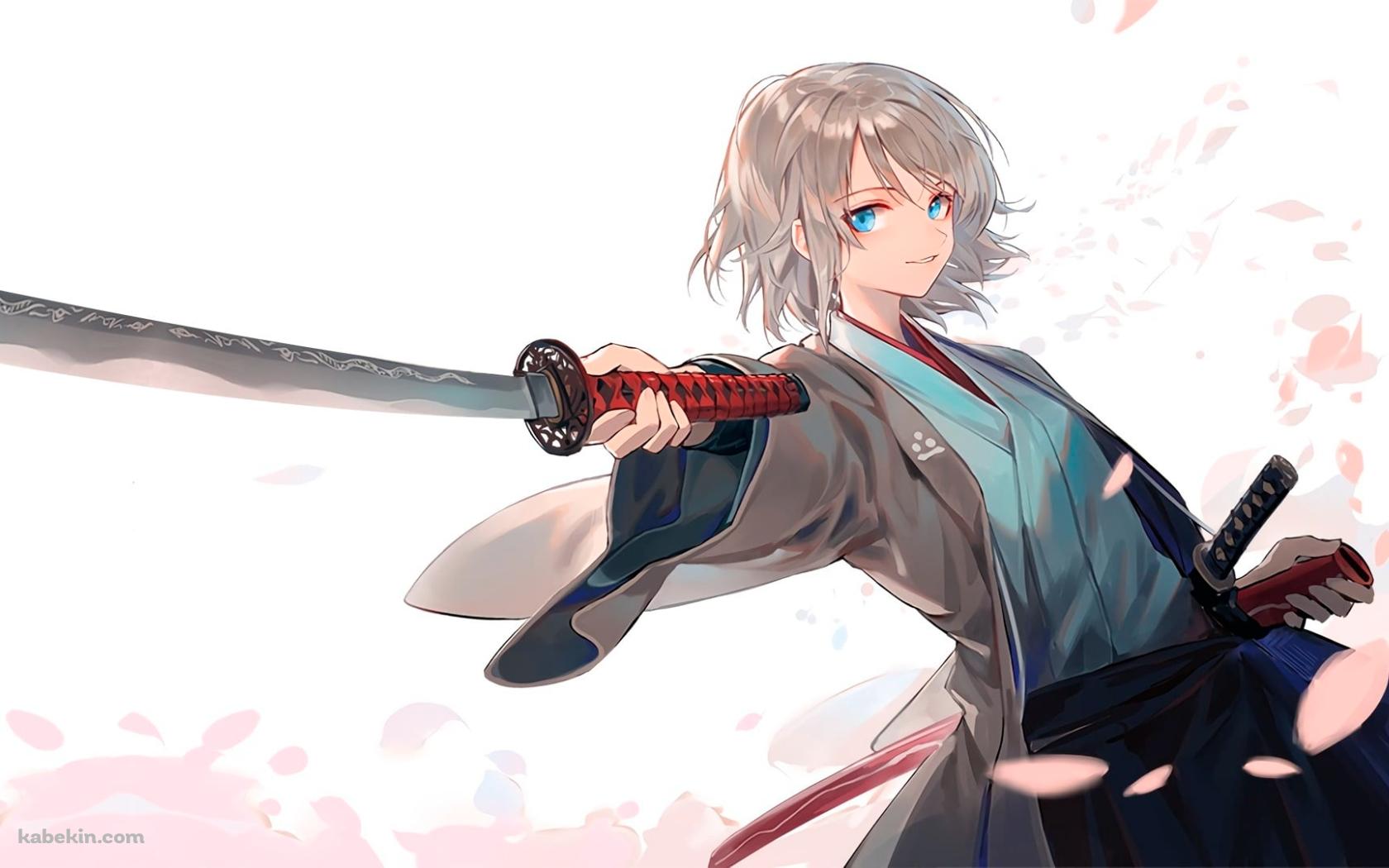 刀をかざす剣士の壁紙(1680px x 1050px) 高画質 PC・デスクトップ用