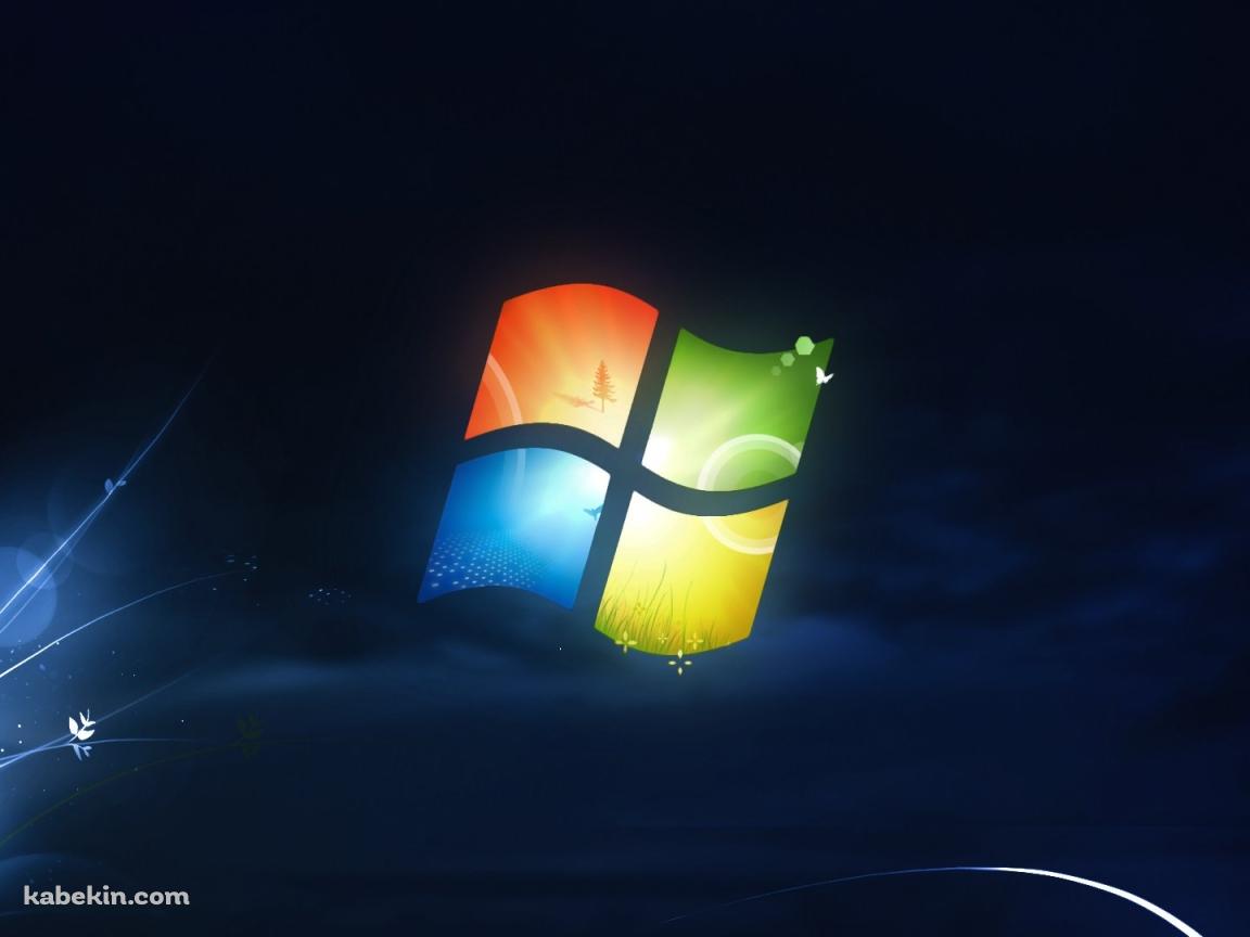 ダークブルー Windowsロゴの壁紙(1152px x 864px) 高画質 PC・デスクトップ用