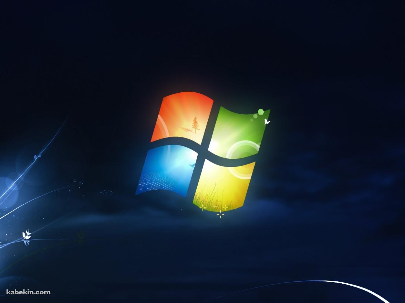 ダークブルー Windowsロゴの壁紙(1400px x 1050px) 高画質 PC・デスクトップ用