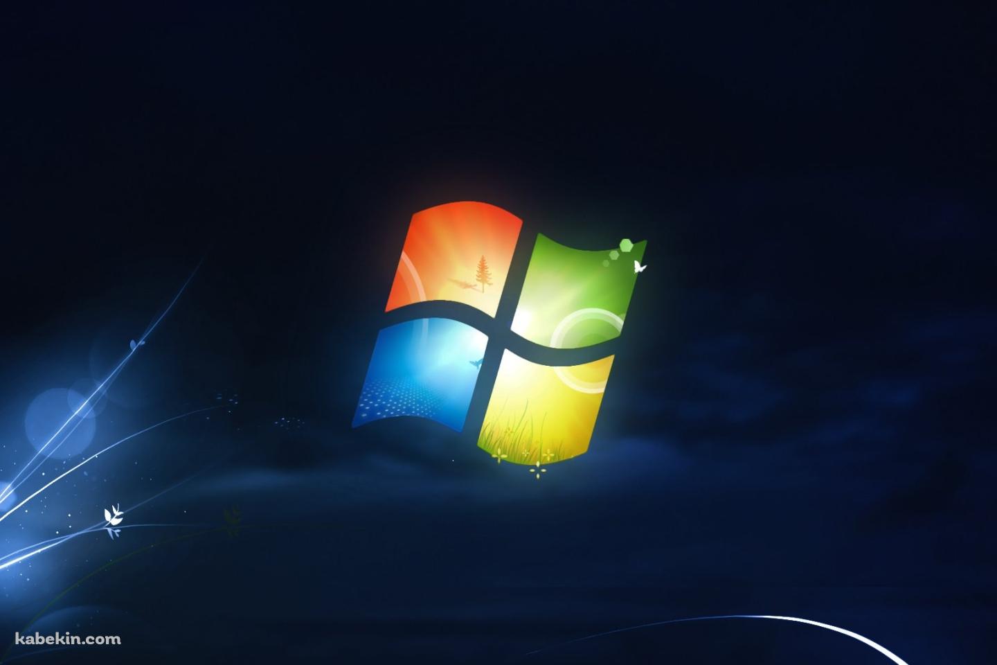 ダークブルー Windowsロゴの壁紙(1440px x 960px) 高画質 PC・デスクトップ用