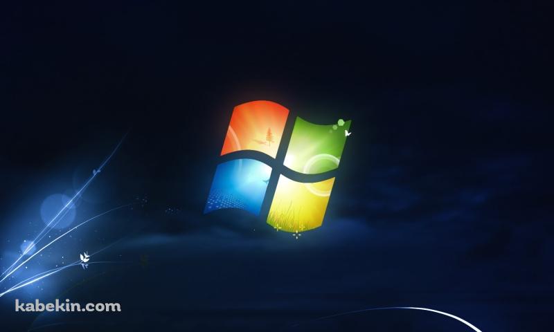 ダークブルー Windowsロゴの壁紙(800px x 480px) 高画質 PC・デスクトップ用