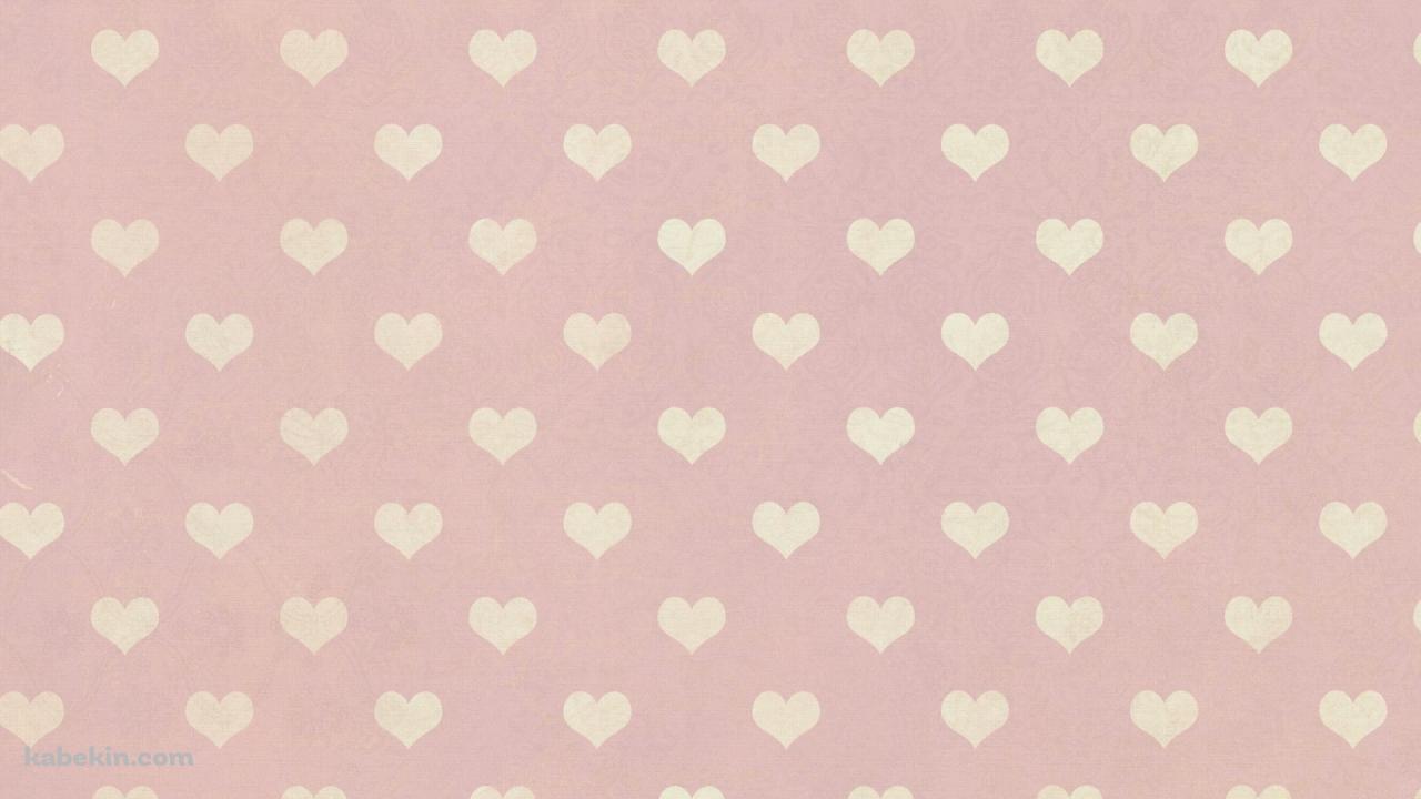 ピンクのハート パターンの壁紙(1280px x 720px) 高画質 PC・デスクトップ用
