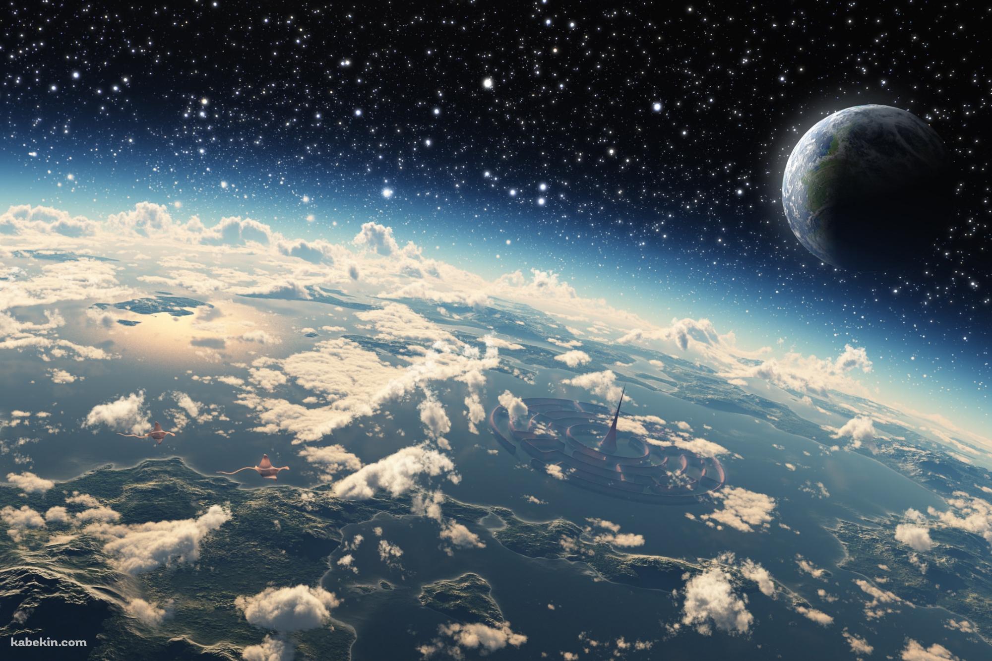 宇宙 星空 ファンタジーの壁紙(2000px x 1333px) 高画質 PC・デスクトップ用