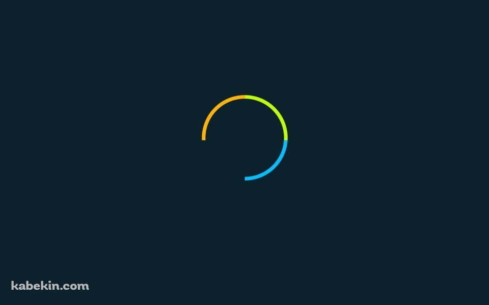 3色の円の壁紙(960px x 600px) 高画質 PC・デスクトップ用