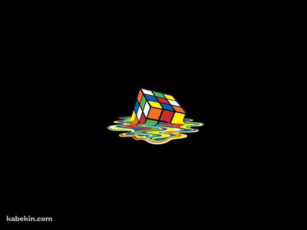 溶けたルービックキューブの壁紙(1024px x 768px) 高画質 PC・デスクトップ用