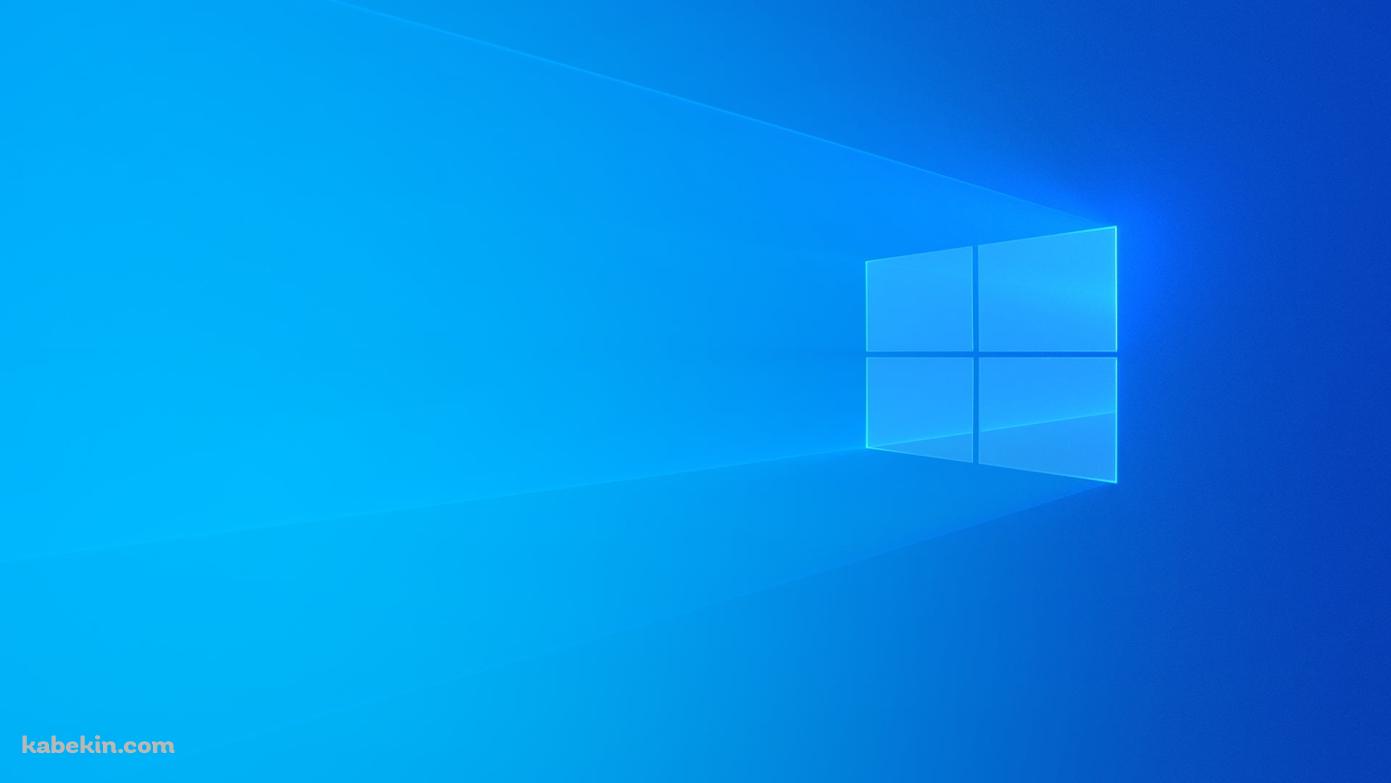 青いWindows ロゴ 綺麗 シンプルの壁紙(1391px x 783px) 高画質 PC・デスクトップ用